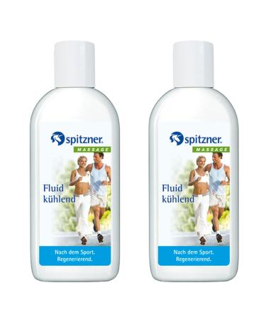 Spitzner cooling sports fluid set (2 x 200ml)-regenerating cooling gel for athletes with menthol and camphor supported with vegetable oils