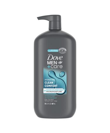 Dove Men+Care Body and Face Wash Hydrating Clean Comfort Body Wash for Men with 24-Hour Nourishing Micromoisture Technology  30 oz