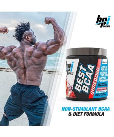 BPI Sports Best BCAA Shredded Watermelon Ice - 25 Servings - Fat to Energy Conversion - Weight Loss & Lean Muscle Support - Post-Workout Recovery - 9.7 Ounce Pack - Buy Online on GoSupps.com