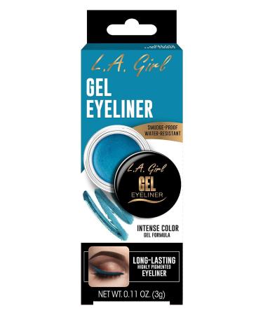 L.A. Girl Gel Eyeliner in Mermaid Teal Frost - Long Lasting Formula | One Size - Buy Online on GoSupps.com