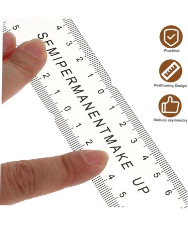 Beavorty 1pc Portable Eyebrow Ruler Eyebrow Stamp Protractor Femme Eye Brow Stencil Kit Flexible Embroidery - Buy Online on GoSupps.com