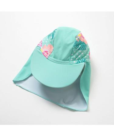 BONVERANO Baby Girls Swimsuit | Long Sleeve One Piece Swimwear UPF 50+ Sun Protection | 6-9 Months Green - Buy Online on GoSupps.com