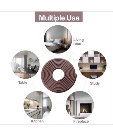 Baby Proof Edges & Corners Protector - Child Proofing Corner Edge Safety Gurards 18ft Edge + 8 Corners Kids Furniture Foam Cushion Bumpers Guard for Fireplace Table Cabinet ( Coffee Brown) Coffee Brown 9 Piece Set - Buy Online on GoSupps.com