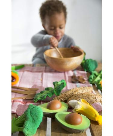 Buy Oli&Carol Salad Teething Ring & Bath Toy - Fun Fruits & Vegetables for Babies | International Shipping - Buy Online on GoSupps.com
