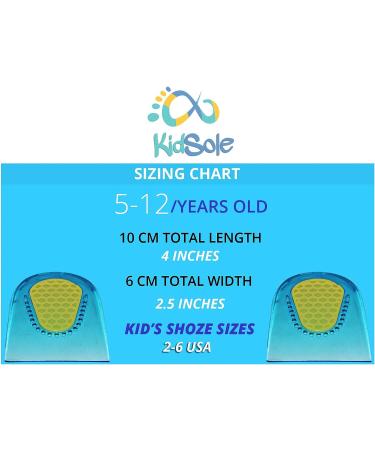 KidSole 2 Pair Slim Gel Heel Cups for Sensitive Heels | Heel Spurs, Plantar Fasciitis, Ankle Pain Relief - Buy Online on GoSupps.com