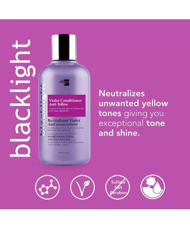 Oligo Blacklight Violet Conditioner (8.5 oz.) - Anti Yellow Toner for Bleached Blonde Hair | Color Protection for White & Natural Blondes | Vegan-Friendly - Buy Online on GoSupps.com