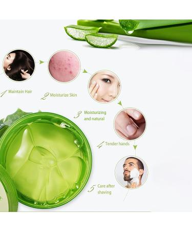 Organic Aloe Vera Gel 300ml - Soothing Moisturizer for Face, Body & Hair | Sunburn & Scar Repair - Buy Online on GoSupps.com