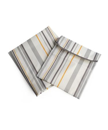 Prince Lionheart Multi-Purpose Catchall Splat Mat - Gray Stripe, 47.75x47.75 Inch - Ideal for Meal or Craft Time, Easy to Clean - Pack of 1 - Buy Online on GoSupps.com
