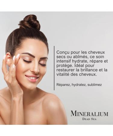  Mineralium Dead Sea Black Mud Conditioner for Damaged Hair - Nourishes Repairs Strengthens - Enriched with Shea Butter and Castor Oil - Paraben and Sulfate Free - 400ml - Buy Online on GoSupps.com