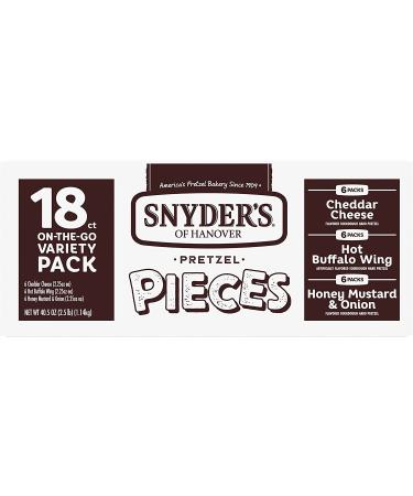 Snyderâ€™s of Hanover Pretzel Pieces Variety Pack - 18 Individual 2.25 oz Bags - Buy Online on GoSupps.com