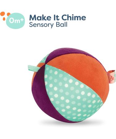 Shop B. Toys Soft Fabric Baby Ball with Bell - Engaging Motor Activity Toy for Newborns and Infants - Buy Online on GoSupps.com
