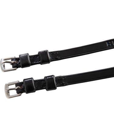 Huntley Equestrian Premium English Leather Spur Straps - 15 Black - Buy Online on GoSupps.com