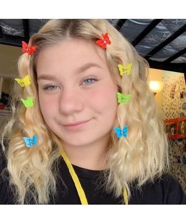 50 Pack Butterfly Hair Clips - Assorted Mini Hair Jaw Claw Clips for Girls, Women, Kids, Baby - Includes Box Package - Buy Online on GoSupps.com