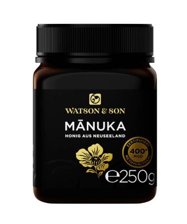 Watson & Son Manuka Honey MGO 400+ 250g | Premium quality from New Zealand 250 g (1 pack)