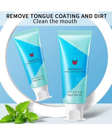 Rolempon Gums Tongue Cleaner Kit - Natural Mint Gel for Fresh Breath | Ergonomic Design Safe for Adults & Kids - Buy Online on GoSupps.com
