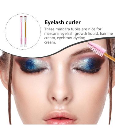 Outanaya 10pcs Transparent Tube Mascara Brush Reusable Eyelash Extensions Makeup Mascara Makeup Tools Lip Abs - Buy Online on GoSupps.com