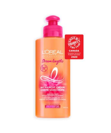 L Or al Paris Dream lengths No Haircut Cream Treatment with Vegetal Keratin Castor Oil and Vitamins Styling Heat Protection to 180 C 200 ml