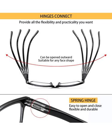 SIGVAN 5 Pack Blue Light Blocking Reading Glasses | Anti Eyestrain Computer Readers for Men Women | Lightweight & Fashionable | 1.75x Magnification - Buy Online on GoSupps.com