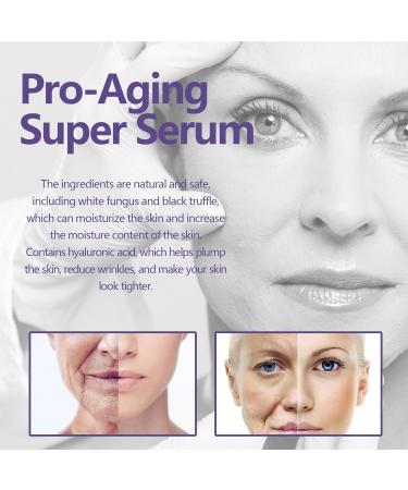 Super Serum Hyaluronic Acid and Collagen Face Serum Collagen Peptide Anti Wrinkle Serum Collagen Booster for Face with Hyaluronic Acid - Buy Online on GoSupps.com
