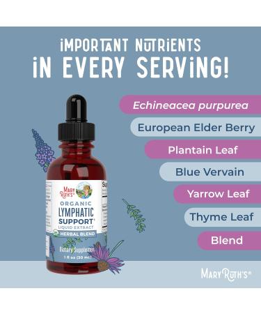 MaryRuth Organics Throat Spray (Vanilla) & Lymphatic Cleanse Drops | USDA Organic Clean Label Project Verified | Vitamins for Throat Relief Immunity & Overall Health | Vegan Gluten Free Non-GMO - Buy Online on GoSupps.com
