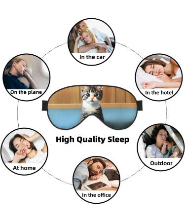 Soft Adjustable Bedroom Kitten Eye Mask | Comfortable Sleep Mask for Men & Women - International Shipping - Buy Online on GoSupps.com