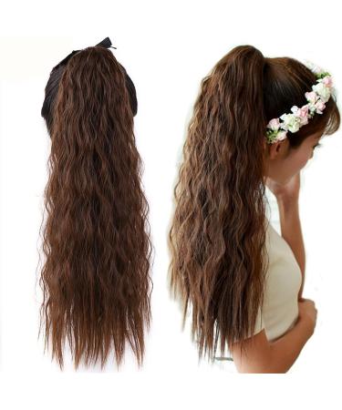 Hair Extensions 22 Inch Long Corn Wave Ponytail Hair Extension Synthetic Fluffy Curly Ponytail Headband Hair Clip Women Wig Hair Bun Hair Pieces For Women (Color : 09 Size : 22inches) 22inches 09 - Buy Online on GoSupps.com