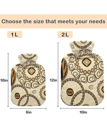 Buy Naanle Mandala Tiger Print Hot Water Bottle - 1L Heat Therapy for Back Pain Relief & Warmth | Transparent Hand & Foot Warmer International Shipping Available - Buy Online on GoSupps.com