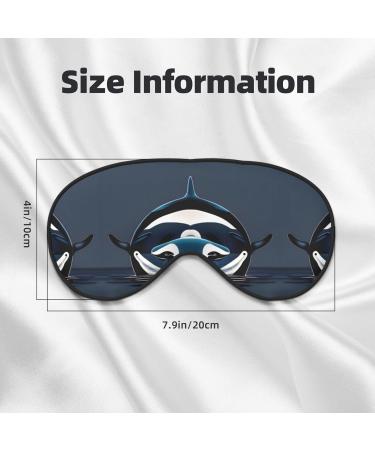Orca Killer Whale Print Unisex Eye Mask | Soft Light-Blocking Sleeping Mask for Relaxation - Buy Online on GoSupps.com