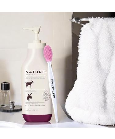 Goat Milk Lotion Bundle with Nose Cleaning Brush | Creamy Body Moisturizer with Canadian Goat Milk Vitamins & Gentle Skin Care Pack of 1 - Buy Online on GoSupps.com
