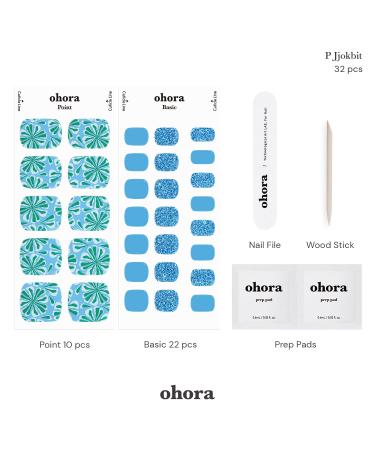 ohora Semi Cured Gel Pedi Strips - Salon-Quality, Long Lasting, Easy Application - Works with Any Pedi Lamps - Includes Prep Pads, Pedi File & Wooden Stick - Buy Online on GoSupps.com