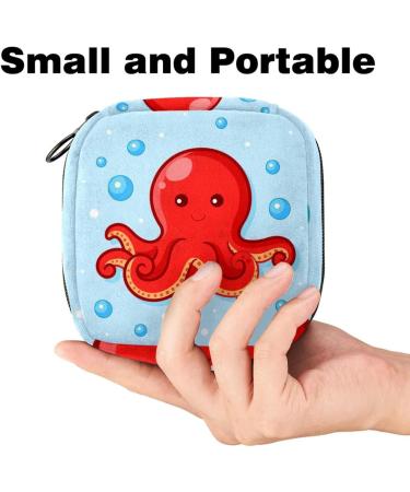 Sweet Octopus Women's Binding Pocket & Large Menstrual Cup Cylinder - Multi-Colored Bags Panty Lores & Tampons for Girls & Women - Buy Online on GoSupps.com