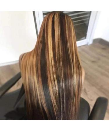 Long Blonde Hair Wig for Women - 25 Middle Part Straight Heat-Resistant Synthetic Wig for Daily Wear & Parties - Buy Online on GoSupps.com