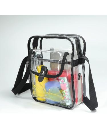 Spodears Clear Stadium Crossbody Purse - Small Tote Bag for Events - Black - Buy Online on GoSupps.com