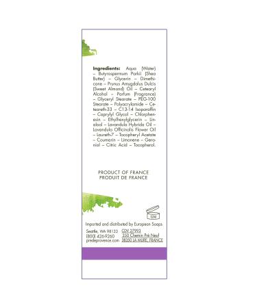 Pre de Provence 20% Shea Butter Hand Cream - Lavender 2.5 oz | Repair, Soothe, Moisturize Dry Skin - Buy Online on GoSupps.com