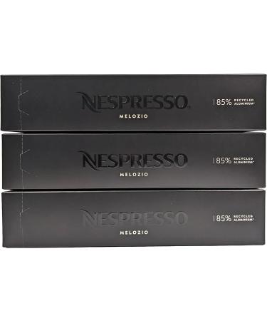 Nespresso Vertuo Coffee Capsules - Melozio - 3 Boxes (30 Pods) Bundled with Border Biscuits Selection & Giftable Tote Bag - Buy Online on GoSupps.com