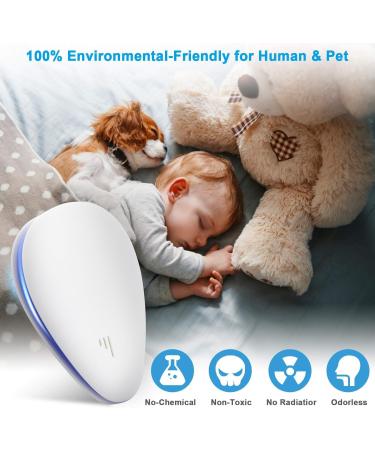 Ultrasonic Pest Repeller Electronic Mouse Repellent Plug in Pest Control Powerful Repelling Mice Rats Mosquitoes Spiders Cockroach Flies(4 Packs) White - Buy Online on GoSupps.com