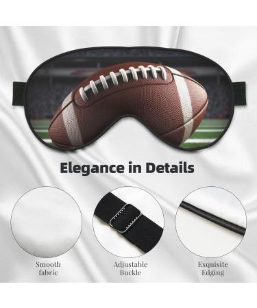 American Football Printed Soft Eye Mask - Zero Eye Pressure Travel Blackout Eye Mask for Comfortable Sleep - Buy Online on GoSupps.com