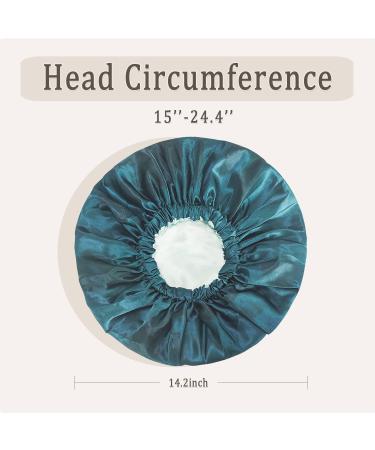 EpoBob Satin Bonnet for Sleeping - 3 Pcs Set, Adjustable Size, Double-Sided Design - Black Purple Blue - Buy Online on GoSupps.com