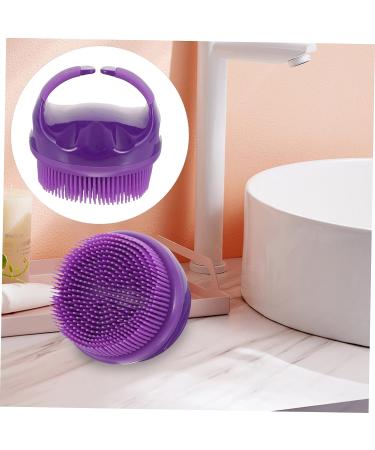 COHEALI Silicone Bath Brush Household Cleaning Tools Silicone Cleaning Brush Cleaning Brushes for Household Use Body Cleaning Brush Bathing Supply Bathing Scrubber Miss Toiletries Purple 9x8cm - Buy Online on GoSupps.com