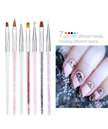 Crazy Sale Nail Art Brush Set - 7pcs UV Gel Polish & Flower Drawing Pens for Perfect Nail Designs - International Shipping - Buy Online on GoSupps.com