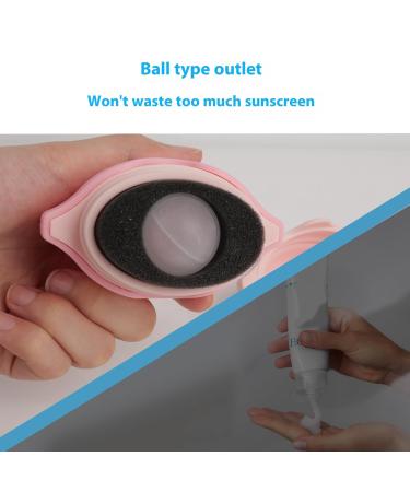 Buy BPA-Free Sunscreen Applicator Pink Refillable Roll-On Sponge for Kids Adults & Families Perfect Travel Size 1.9 fl oz - Buy Online on GoSupps.com