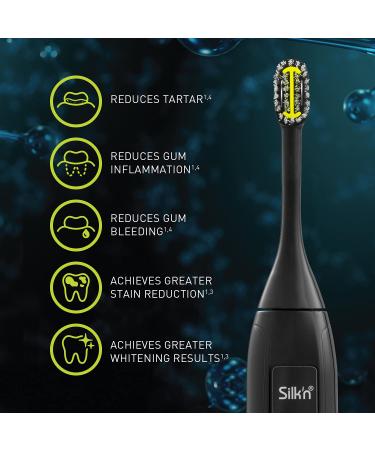 Silkn Toothwave Electric Toothbrush - 48 000 Vibrations/Min for Discoloration & Tartar Removal - Black TW1PE1Z001 - Buy Online on GoSupps.com