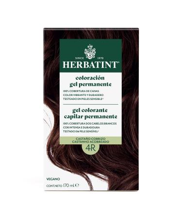 Herbatint Herbatint 4R Permanent Hair Colour Gel for Copper Brown 170ml Ammonia-free optimal grey coverage vegan formula with 8 organic plant extracts