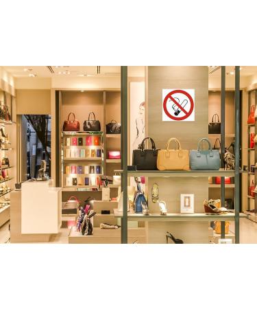 NOTLOK Safety Work | Fire Protection Signs - Smoking Forbidden Photoluminescent Waterproof 15x15 cm - Buy Online on GoSupps.com