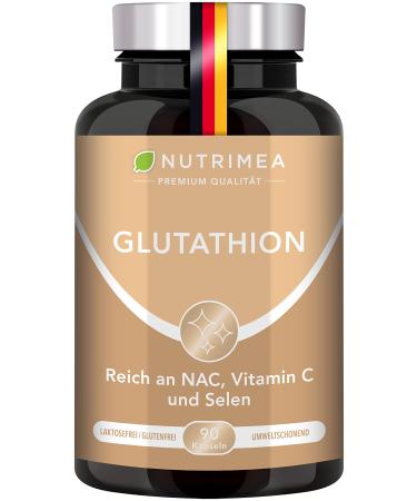 L-GLUTATHIONE reduced to 98% | with precursors + vitamin C | Tripeptide: Glutamic acid cysteine glycine | 90 capsules high dose