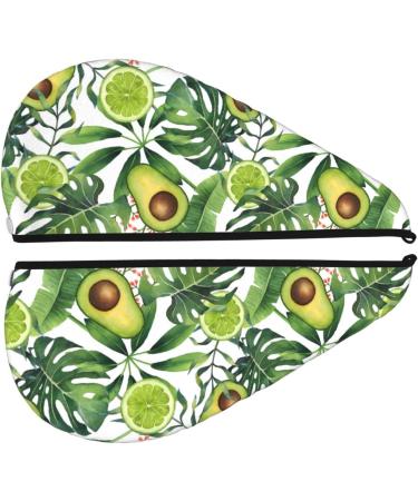 Hair Towel Wrap - Quick Drying Towel Turban in Watercolor Green Tropical | Best Hair Drying Solution - Buy Online on GoSupps.com