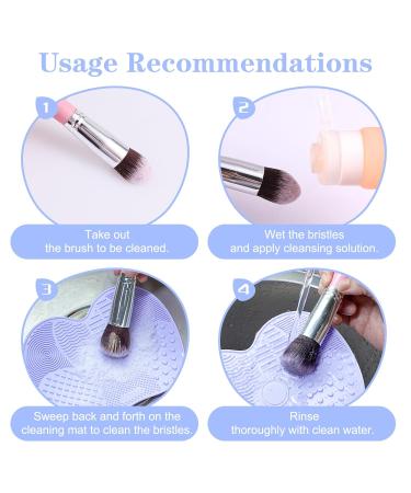 Sibba Makeup Brush Cleaner Mat & Silicone Cleaning Sponge Set | Efficient Brush Cleaning Solution | Essential Makeup Tools for Brushes & Cosmetic Care - Buy Online on GoSupps.com