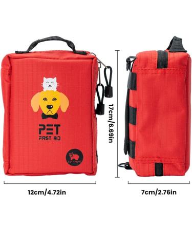 CSSTER Pet First Aid Set - 160 PCS Waterproof Kit for Dogs Cats & Rabbits | Home Care & Emergency Rescue - Buy Online on GoSupps.com