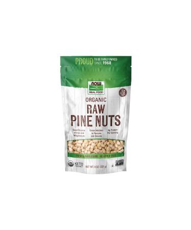 Now Foods Real Food Organic Pine Nuts Raw 8 oz (227 g) - Buy Online on GoSupps.com