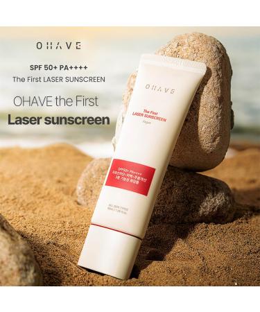OHAVE Sunscreen SPF 50+ PA++++ Broad Spectrum Sunblock | Lightweight Non-Greasy & Water-Resistant | Moisturizing UV Protection for Face & Body | UVA/UVB Defense | For Sensitive & All Skin Types 1.69 Fl Oz (Pack of 1) - Buy Online on GoSupps.com